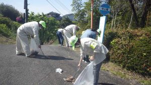 道路清掃　大村道路周辺（2022年4月20日）