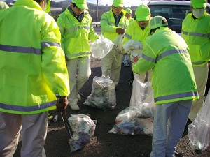 道路清掃　大村市（2017年１月26日）