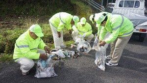 道路清掃　西海市（2017年1月7日）
