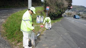 道路清掃　西海市（2017年３月18日）