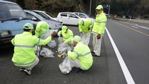 道路清掃　西海市（2017年３月18日）