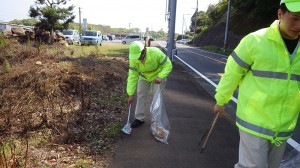 道路清掃　西海市（2017年４月22日）