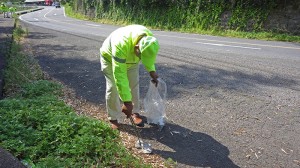 道路清掃　西海市（2017年４月22日）