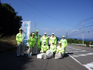 道路清掃　大村市（2017年10月25日）