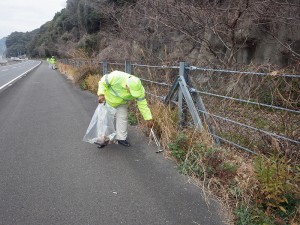 道路清掃　佐々町（2019年２月２日）