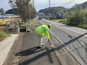 道路清掃　松浦市周辺（2020年10月17日）