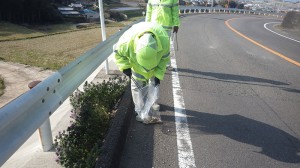 道路清掃　大村市周辺（2021年2月25日）