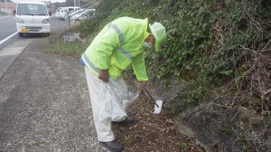道路清掃　西海市周辺（2021年3月4日）