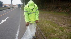 道路清掃　西海市周辺（2021年3月4日）