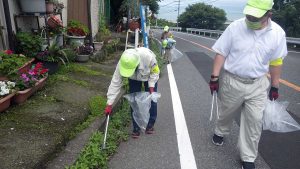 道路清掃　大村道路周辺（2022年6月23日）